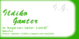 ildiko ganter business card